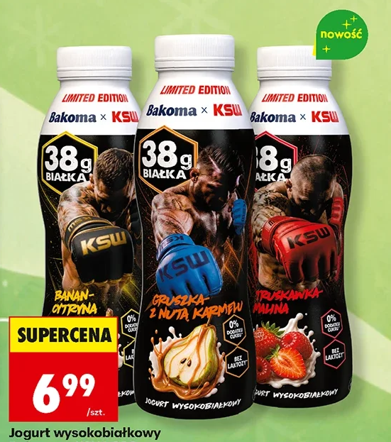 Bakoma Jogurt wysokobiałkowy x KSW 380 g