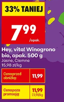 Hey, vita! Winogrono bio 500 g