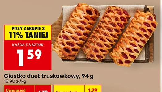 Ciastko duet truskawkowy 94 g