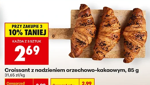 Croissant z nadzieniem orzechowo-kakaowym 85 g
