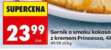 Princessa Sernik o smaku kokosowym z kremem 480 g