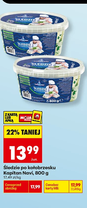 Kapitan Navi Śledzie po kołobrzesku 800 g
