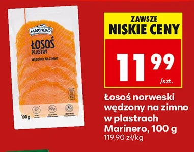 Marinero Łosoś norweski wędzony maksimumplastrach 100 g