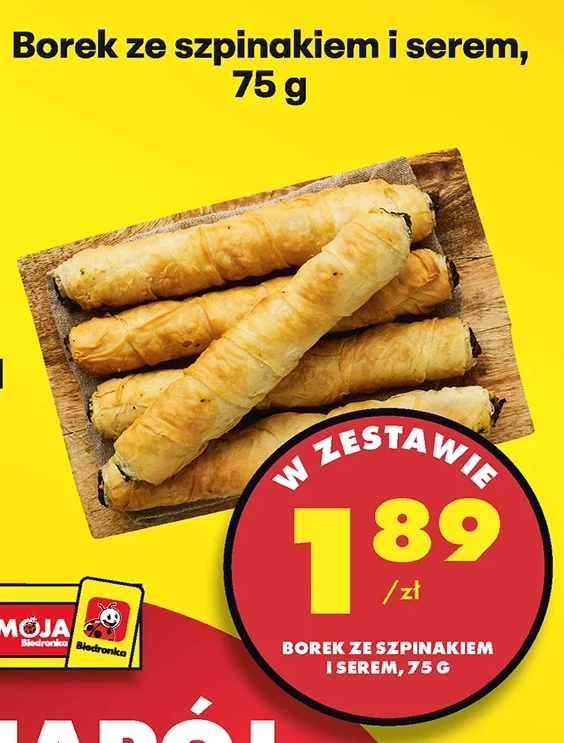 Borek ze szpinakiem i serem 75 g