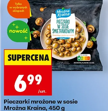 Mroźna Kraina Pieczarki mrożone w sosie 450 g