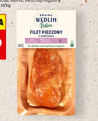 Kraina Wędlin Filet pieczony z kurczaka Nature 200 g
