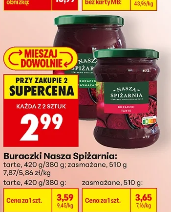 Nasza Spiżarnia Buraczki tarte 420 g