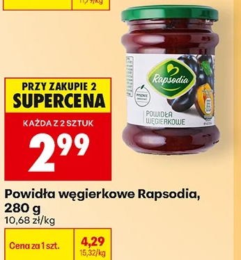 Rapsodia Powidła węgierskowe 280 g