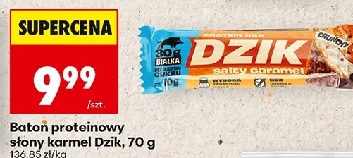 Baton proteinowy słony karmel Dzik, 70 g