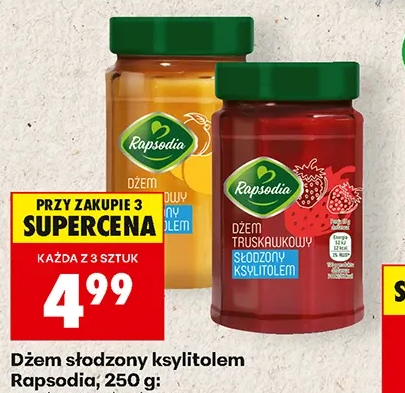 Rapsodia Dżem słodzony ksylitolem 250 g