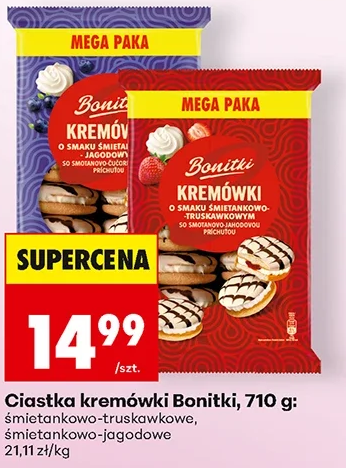 Bonitki Ciastka kremówki 710 g