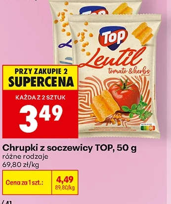 Top Chrupki z soczewicy 50 g