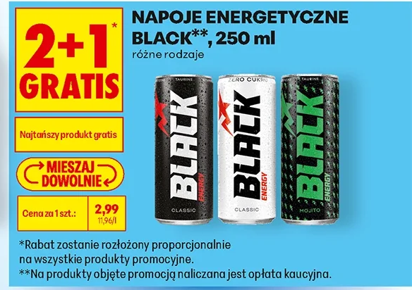 Black Napoje energetyczne 250 ml