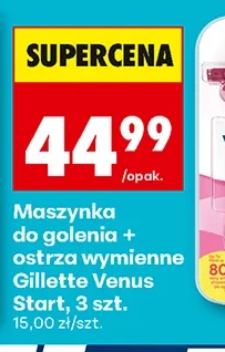 Gillette Maszynka do golenia + ostrza wymienne Venus Start 3 szt.