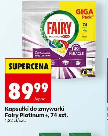 Fairy Kapsułki do zmywarki, Platinum 73 szt.