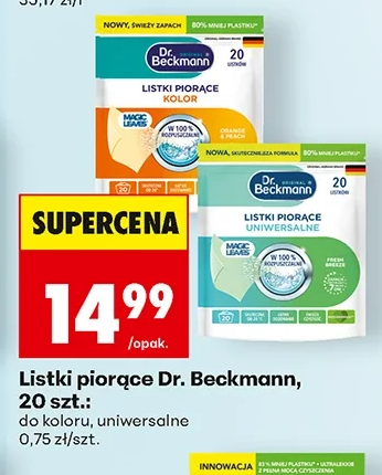 Listki piorące Dr. Beckmann, do koloru, uniwersalne 20 szt.
