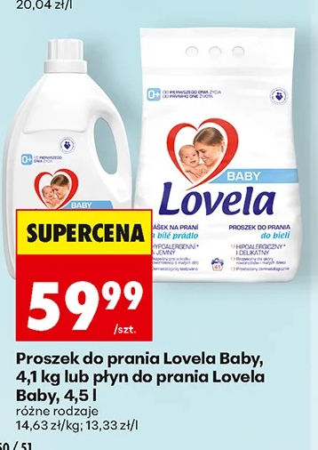Lovela Proszek do prania Baby lub płyn do prania Baby 4,1 kg