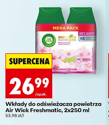 Air Wick Wkłady do odświeżacza powietrza Freshmatic 2 × 250 ml