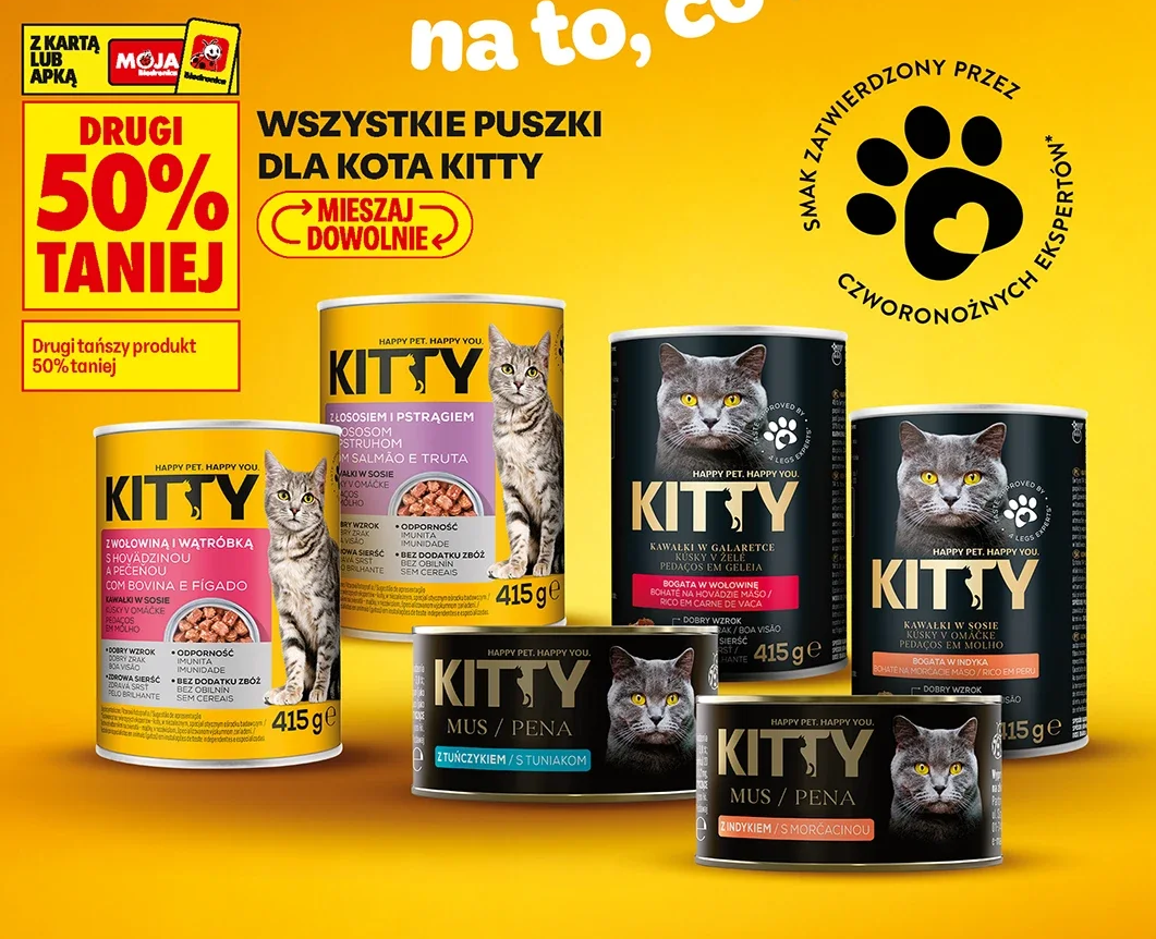 Wszystkie puszki dla kota Kitty