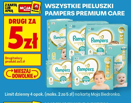 Wszystkie pieluszki Pampers Premium Care