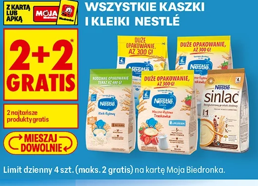 Wszystkie kaszki i kleiki Nestlé