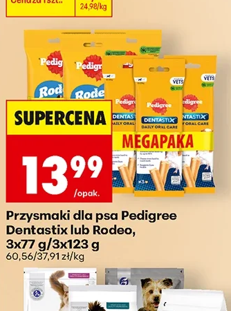 Pedigree Przysmaki dla psa Dentastix lub Rodeo 3 × 77 g