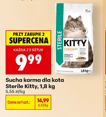 Kitty Sucha karma dla kota Sterile 1,8 kg