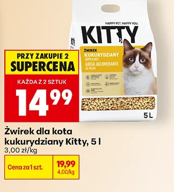 Kitty Żwirek dla kota kukurydziany 5 l