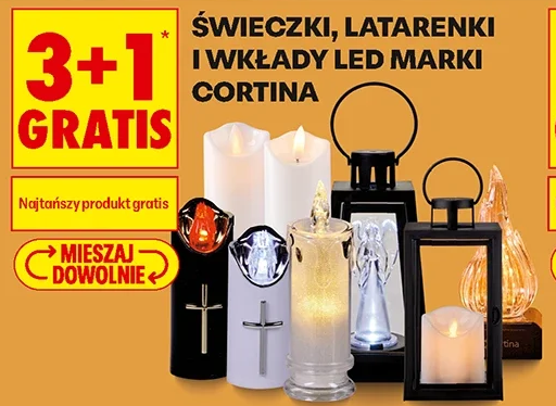 Świeczki, latarenki i wkłady LED marki Cortina