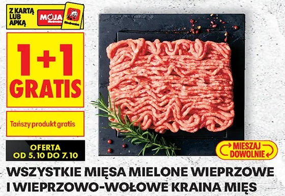 Wszystkie mięsa mielone wieprzowe i wieprzowo-wołowe Kraina Mięs
