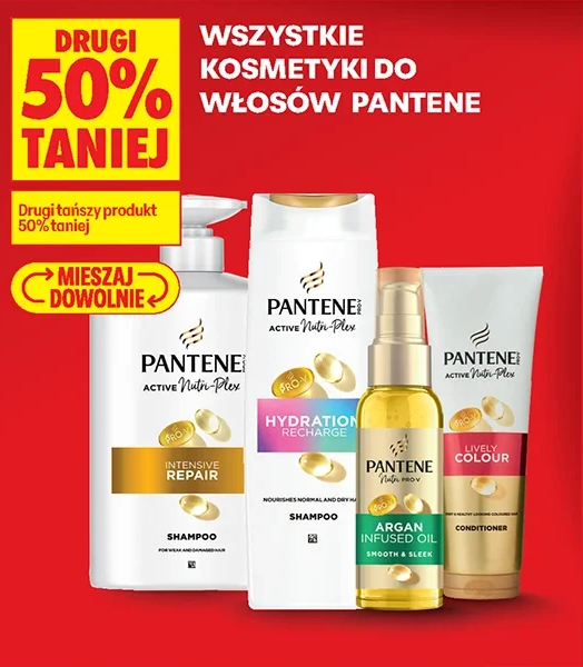 Wszystkie kosmetyki do włosów Pantene
