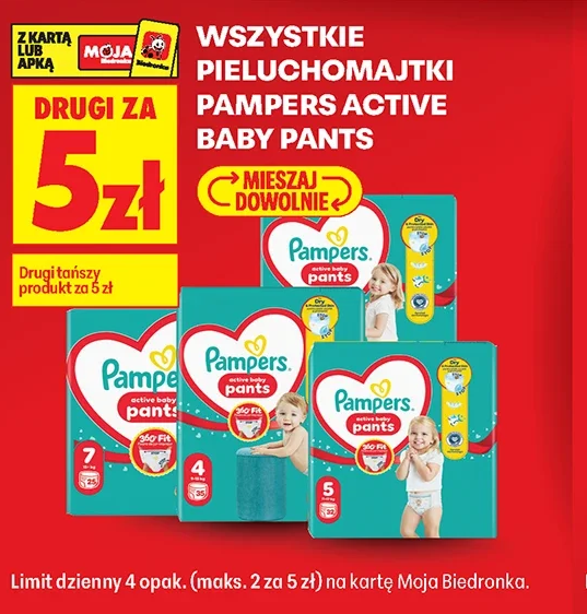 Wszystkie pieluchomajtki Pampers Active Baby Pants