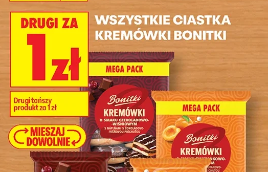Wszystkie ciastka kremówki Bonitki