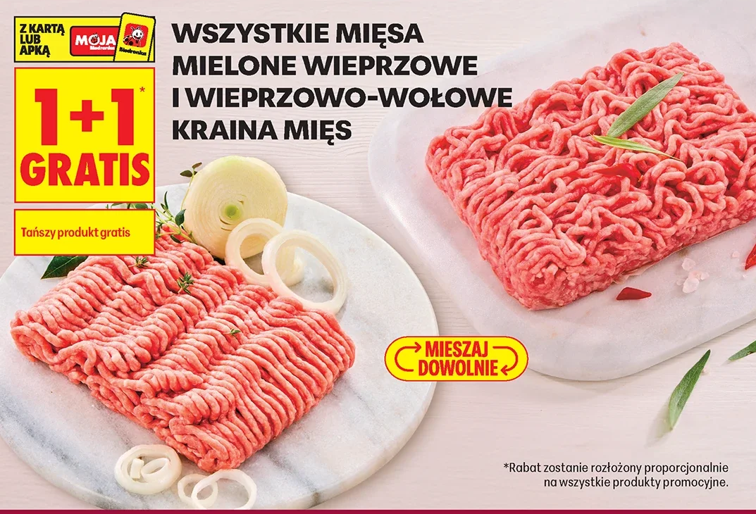 Wszystkie mięsa mielone wieprzowe i wieprzowo-wołowe Kraina Mięs