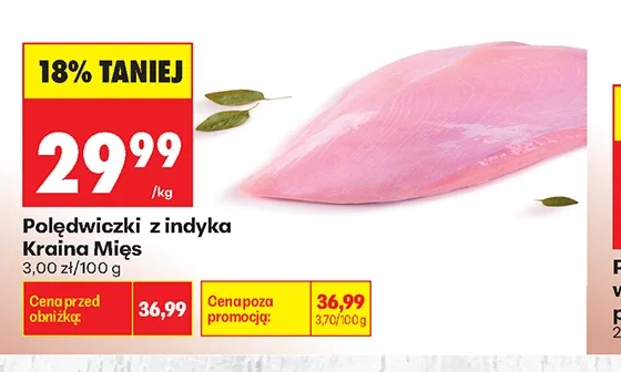 Kraina Mięs Polędwiczki z indyka 1 kg