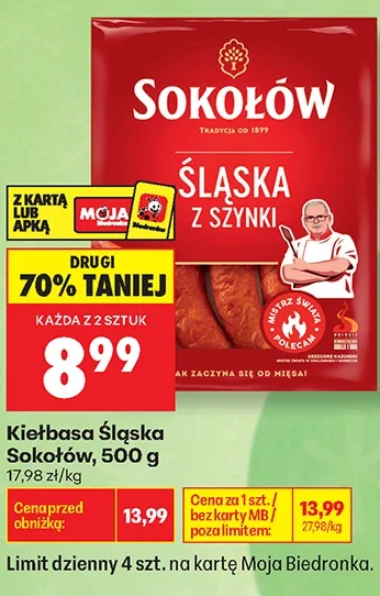Sokołów Kiełbasa Śląska 500 g