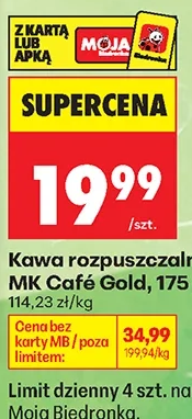 MK Cafe Kawa rozpuszczalna Gold 175 g