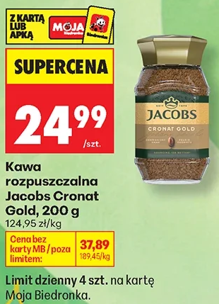 Jacobs Kawa rozpuszczalna Gold 200 g