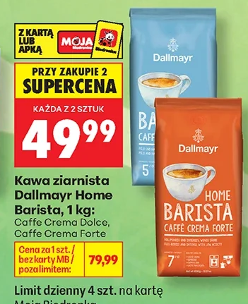 Dallmayr Kawa ziarnista Home Barista 1 kg