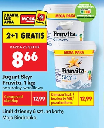 Fruvita Jogurt Skyr 1 kg