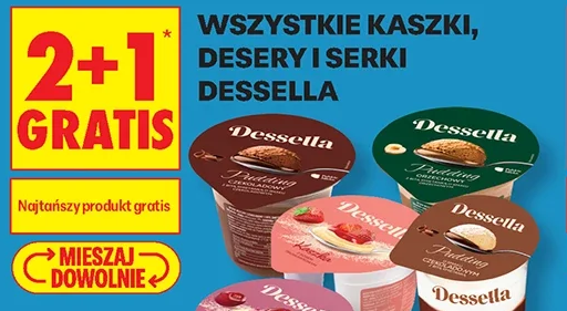Wszystkie kaszki, desery i serki Dessella