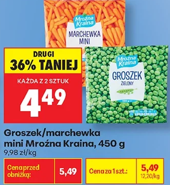 Mroźna Kraina Groszek/marchewka mini 450 g