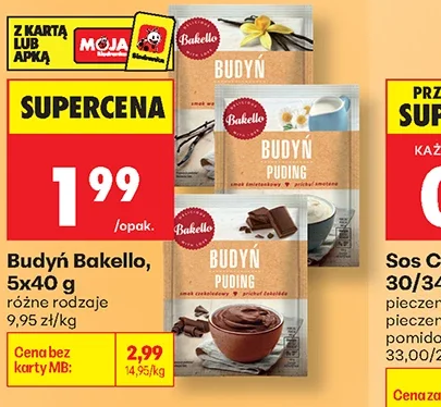 Bakello Budyń 5 × 40 g