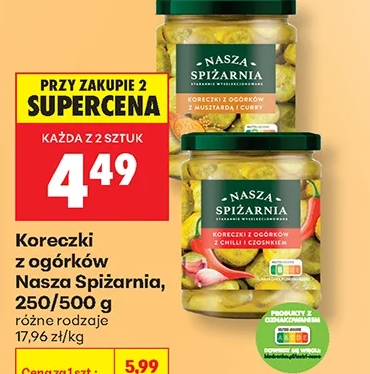 Nasza Spiżarnia Koreczki z ogórków 500 g