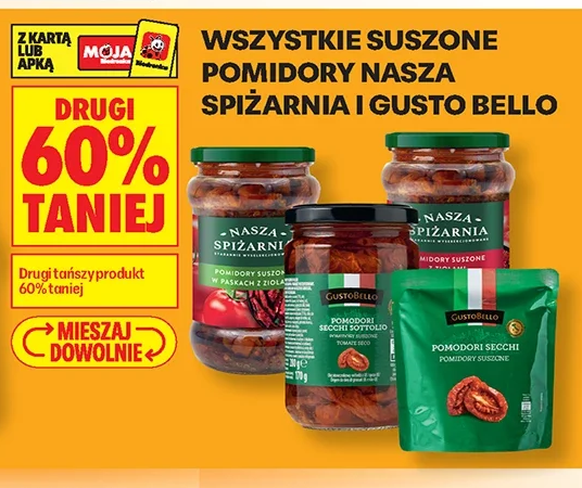 Wszystkie suszone pomidory Nasza Spiżarnia i Gusto Bello