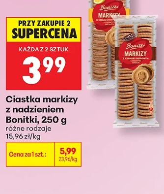 Bonitki Ciastka markizy z nadzieniem 250 g