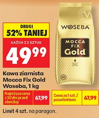 Woseba Kawa ziarnista Mocca Fix Gold 1 kg