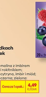 Ramsey Herbaty w piramidkach, — malina z imbirem, cytryna, imbir i miód, czarna, zielona 1 szt.