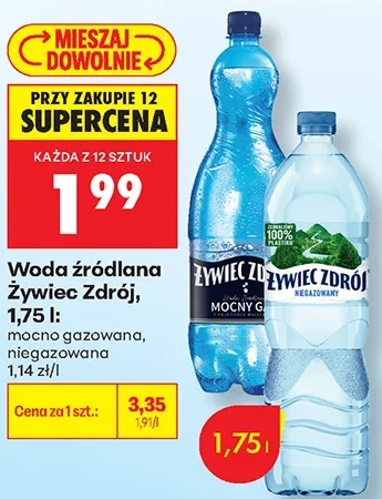 Żywiec Zdrój Woda źródlana 1,75 l