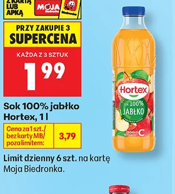 Hortex Sok 100% jabłko 1 l